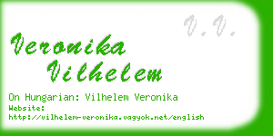 veronika vilhelem business card